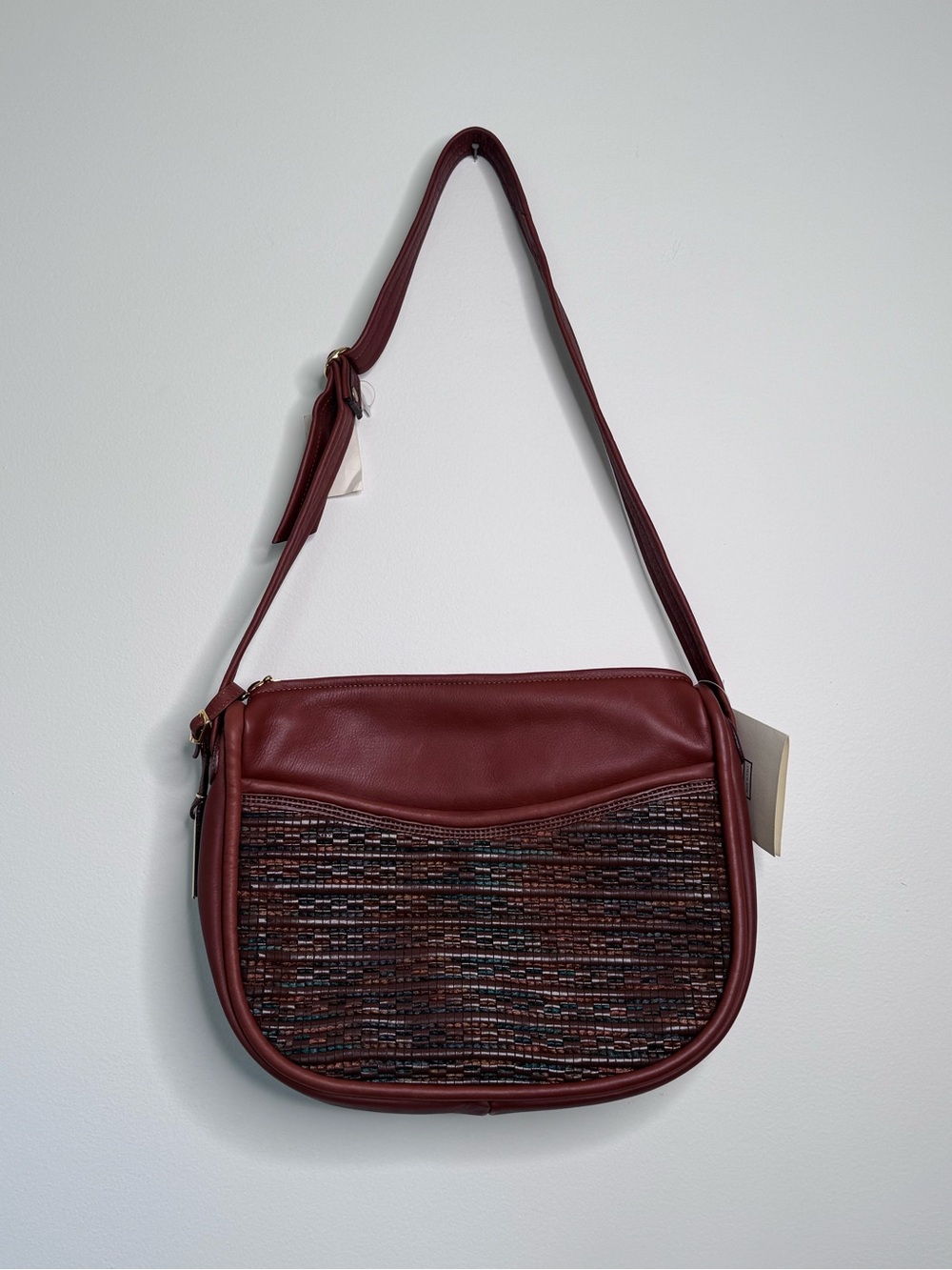 NWT Made in Italy Francesco Biasia Leather Shoulder Bag Purse